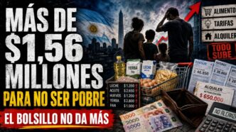 Canasta básica julio 2026: una familia necesita más de $1,56 millones para no ser pobre, entre alimentos, tarifas y alquiler en aumento.