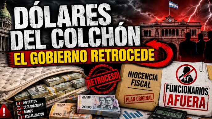 Dólares del colchón: el Gobierno retrocede con Inocencia Fiscal y deja a los funcionarios fuera de los principales beneficios.