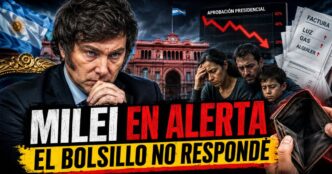 Imagen de Milei en alerta por la caída de su aprobación y la crisis del bolsillo argentino
