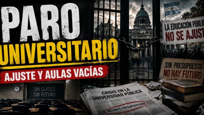 Paro universitario nacional por el ajuste y la falta de financiamiento en las universidades públicas argentinas.