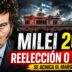 Javier Milei frente a la Casa Rosada con el mensaje Milei 2027: reelección o crisis