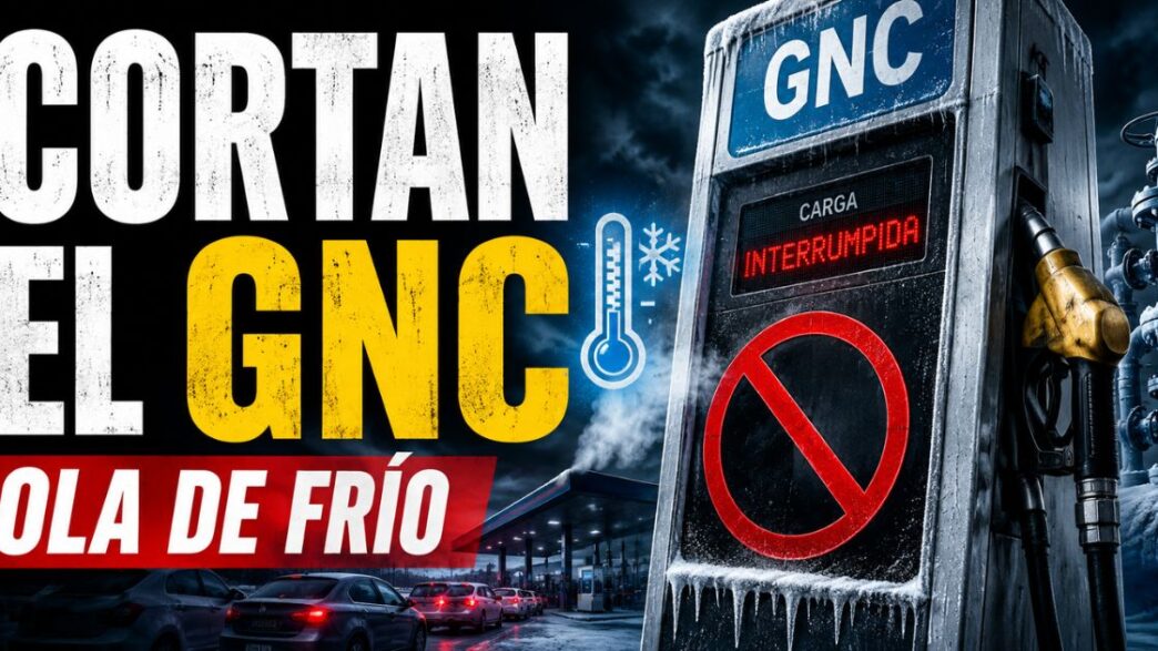 Restricciones de GNC por la ola de frío en Argentina, con estaciones de servicio afectadas y suministro interrumpido.