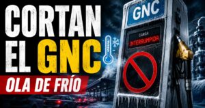 Restricciones de GNC por la ola de frío en Argentina, con estaciones de servicio afectadas y suministro interrumpido.