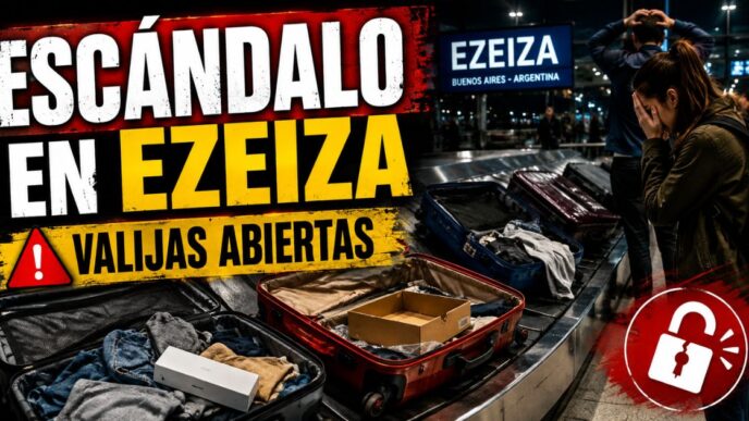 Robo de equipaje en Ezeiza: valijas abiertas y pertenencias faltantes denunciadas por pasajeros