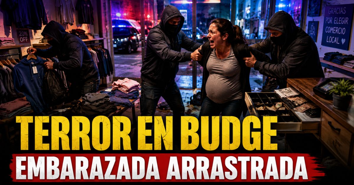 Robo en Ingeniero Budge: delincuentes atacan y arrastran a una mujer embarazada dentro de un comercio