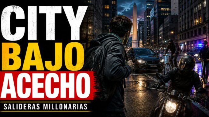 Salideras millonarias en la city porteña: banda seguía a sus víctimas con motos, autos, bicicletas y monopatín.