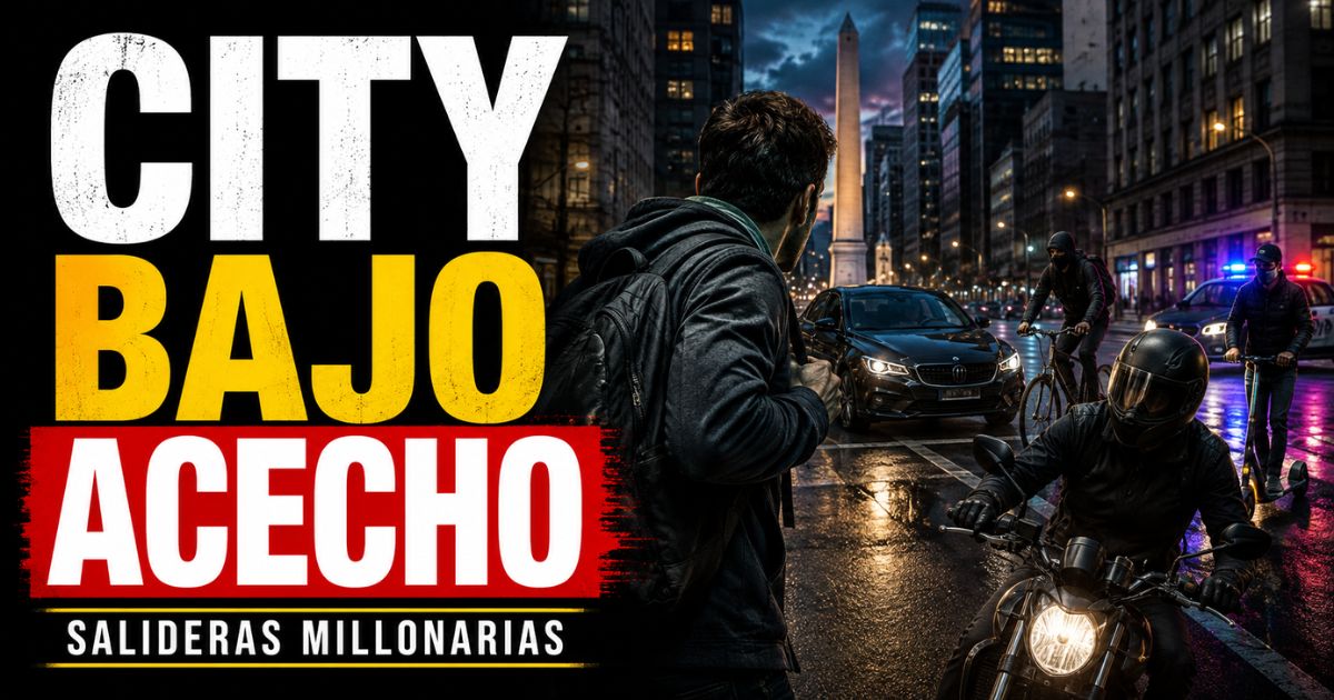 Salideras millonarias en la city porteña: banda seguía a sus víctimas con motos, autos, bicicletas y monopatín.