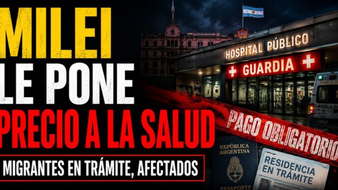 Milei y la salud pública para extranjeros: hospital nacional, residencia en trámite y pago obligatorio
