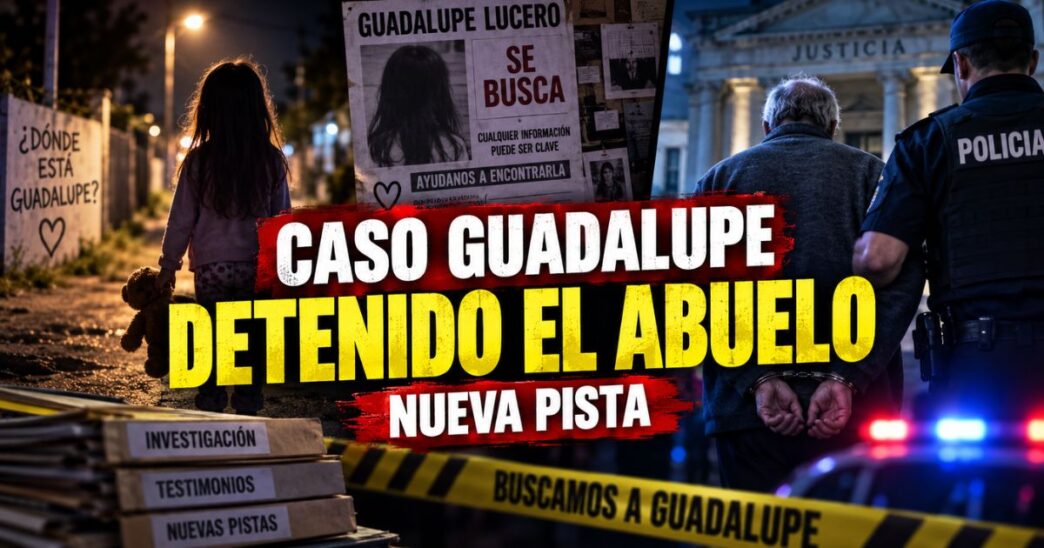 Patrulleros y personal policial en sede judicial de San Luis tras la detención de Roque Lucero, abuelo de Guadalupe.