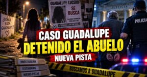 Patrulleros y personal policial en sede judicial de San Luis tras la detención de Roque Lucero, abuelo de Guadalupe.