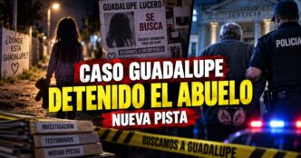 Patrulleros y personal policial en sede judicial de San Luis tras la detención de Roque Lucero, abuelo de Guadalupe.