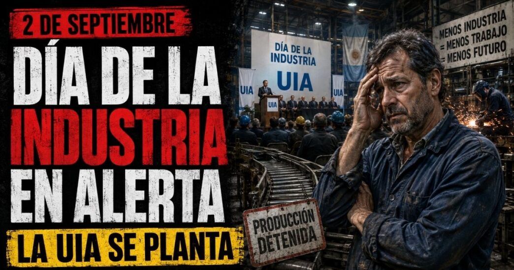 Conductor en el estudio de noticias de Info del Plata Noticias presentando informe especial sobre la rebelión de la UIA y el acto fabril en el Conurbano.