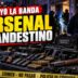 Conductor en el estudio de noticias de Info del Plata Noticias presentando informe sobre el arsenal de escopetas recortadas secuestrado a una banda criminal en Córdoba.