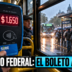 Pasajeros esperando el colectivo en una parada del interior ante el tarifazo del transporte